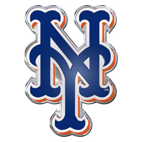 FanMats® 60411 - MLB "New York Mets" Blue/Orange Embossed Emblem