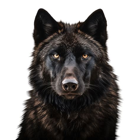 Dog Painting Black wolf Ai Generative 32065708 PNG