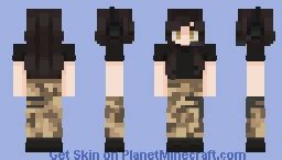 military girl Minecraft Skin