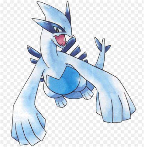 Lugia 2 From The Official Artwork Set For Pokemon - Official Pokemon Art PNG Transparent With ...