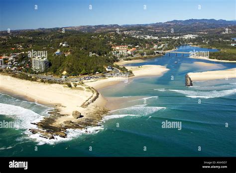 Currumbin Creek Gold Coast Australia aerial Stock Photo - Alamy