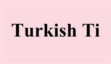 Turkish Font Free Download