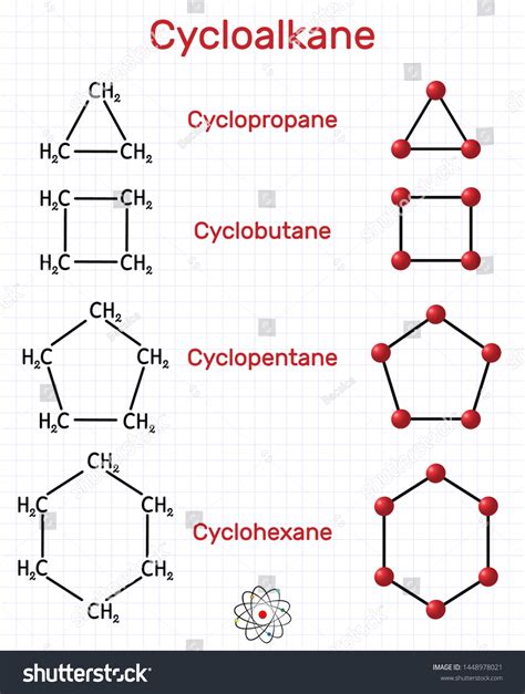 Chemical formula and molecule model cyclopropane - Royalty Free Stock ...