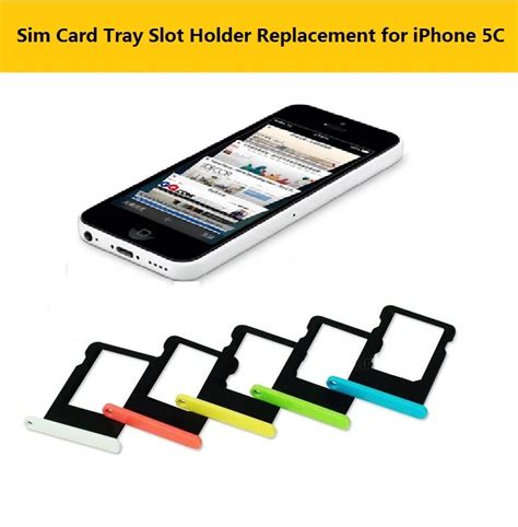 Sim Card Adapter Holder | Iphone 5c Sim Tray | Replacement Parts ...