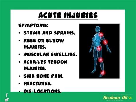 A Difference Between Chronic and Acute Injuries - Healmor Oil