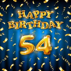 Happy Birthday 54 Vector Images (over 290)