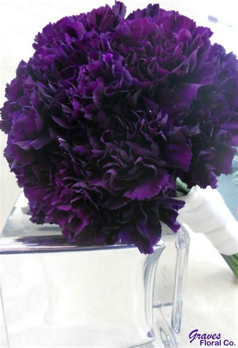 Dark purple carnation bouquet - Bouquet Wedding Flower