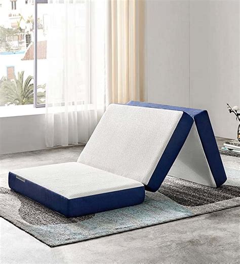 Buy Tri Folding (72x72) Memory Foam 4 Inch King Size Mattress by Loom ...