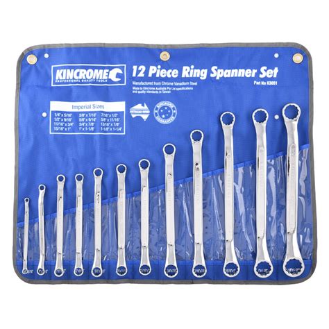 Kincrome K3051 Ring Spanner Set 12 Piece Imperial (AF) | Spanners, Spanners, Spanners & Sets ...