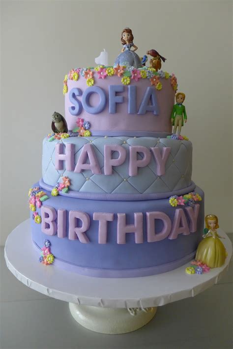 Dough and Batter: a sofia the first birthday cake