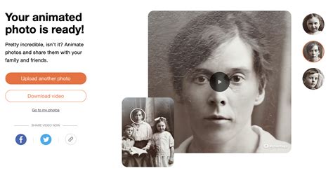 MyHeritage now lets you animate old family photos using deepfakery ...