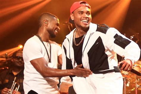 Chris Brown Joins Usher at iHeartRadio Music Festival for 'New Flame' [VIDEO]