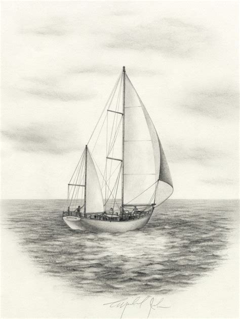 Sailing Boat: Sailing Boat Drawing