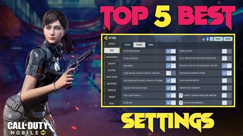 Top 5 Best Pro Settings In Call Of Duty Mobile | Best Settings For battle royale cod mobile ...