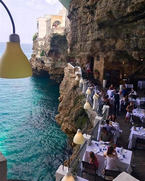 Cliffside dining in Italy should be on your list 🇮🇹 Grotta Palazzese Polignano | Italy, Tear ...