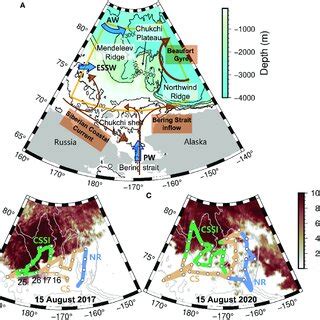 (A) Map of the Chukchi Sea. The surface circulation components are... | Download Scientific Diagram