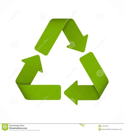 Recycle Sign. Vector Illustration. Stock Vector - Illustration of ...