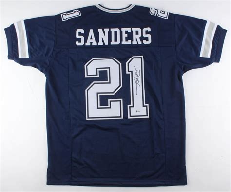 Deion Sanders Signed Dallas Cowboys Jersey (Beckett COA)