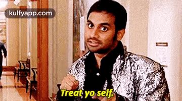 Treat Yo Self.Gif GIF - Treat yo self Parks and-rec Hindi - Discover & Share GIFs