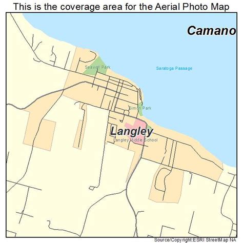 Aerial Photography Map of Langley, WA Washington