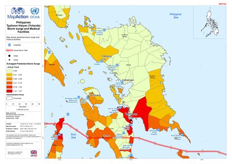 Philippines Typhoon Haiyan (Yolanda) Storm surge and Medical Facilities - Datasets - MapAction
