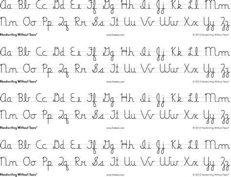 Cursive Alphabet 4th Grade – AlphabetWorksheetsFree.com