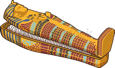 Half Open Egyptian Sarcophagus Cartoon Vector Clipart Friendlystock | SexiezPicz Web Porn