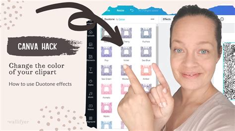 How to change the color of clipart in Canva | How to use clipart in Canva tutorial - YouTube