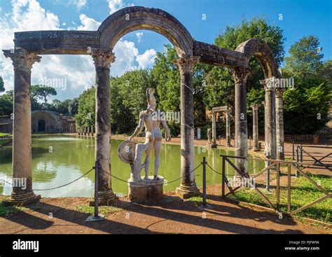 Tivoli, Italy - The famous archaeological park of Tivoli, in the ...