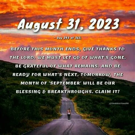 August 31 Quotes And Sayings To Say Goodbye To The Month Of August