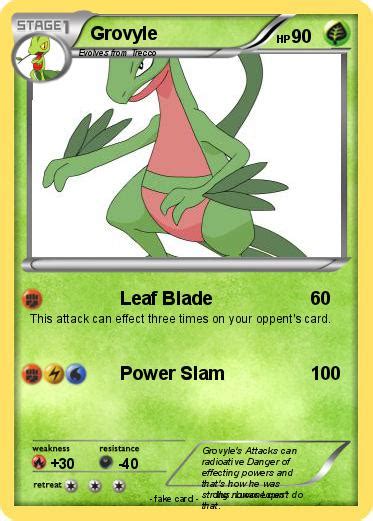 Pokémon Grovyle 196 196 - Leaf Blade - My Pokemon Card