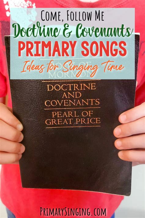 NEW: 2025 Doctrine & Covenants Come Follow Me Song List! - Primary Singing