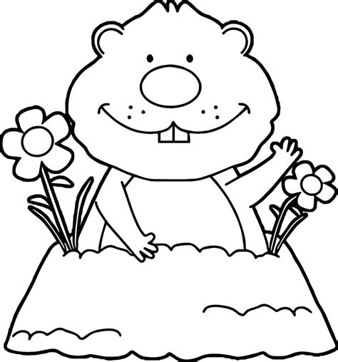 Groundhog Coloring Pages - Best Coloring Pages For Kids