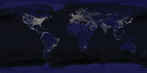 Night satellite picture of the world. Note: Image by Craig Mayhew and... | Download Scientific ...