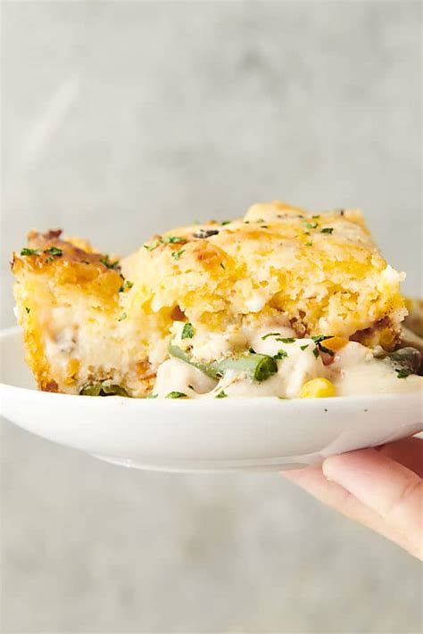 Chicken Cobbler - Easy Chicken and Vegetable Casserole