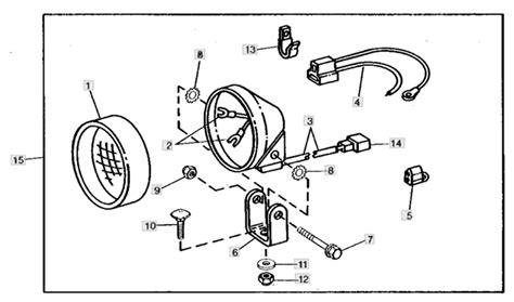 John Deere X350R – Work Light Kit | Lawn & turfcare machinery parts