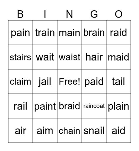 ai Words Bingo Card