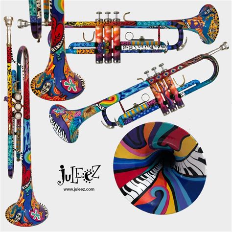 Colorful Trumpet Hand Painted Trumpet Musical Instrument - Etsy