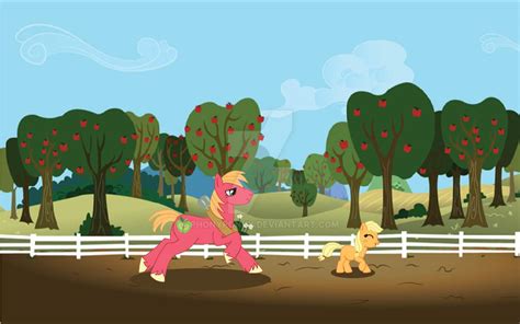 Big Mac and Applejack by PhonyPonyy on DeviantArt