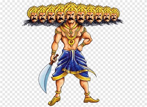 Homme tenant une illustration de l'épée, Ravana Ramayana Lanka, Ravan, divers, nourriture png ...