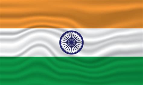 india flag wave vector design set. india flag design with waving ...