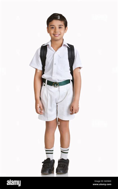 Indian boy wearing school uniform hi-res stock photography and images ...