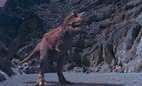 In the film Dinosaur (2000) a Carnotaurus was used instead of the T-Rex ...