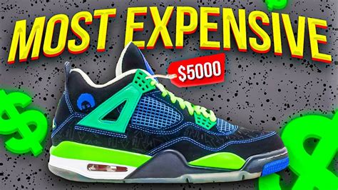 10 Most EXPENSIVE Air Jordan 4 Out Right Now - YouTube