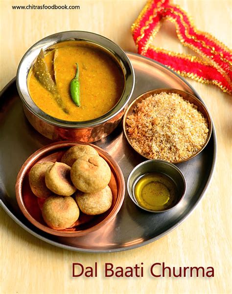 Dal Baati Recipe – Rajasthani Dal Bati Recipe | Chitra's Food Book