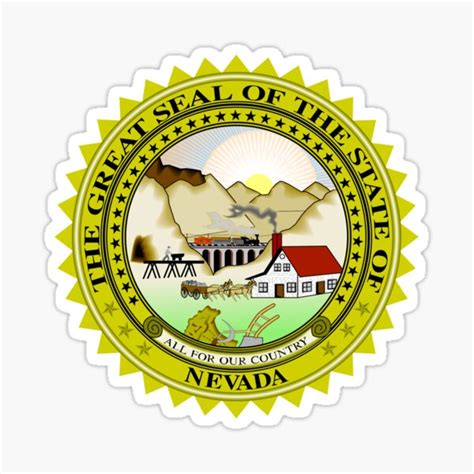 "Nevada State Seal" Sticker for Sale by dloswa01 | Redbubble