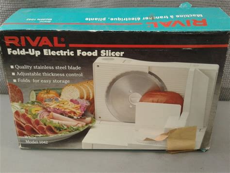 Lot Detail - Rival Fold-Up Electric Food Slicer