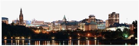 Ottawa - Skyline Night Transparent Transparent PNG - 1920x544 - Free ...