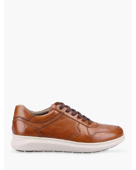 Hush Puppies Braxton Lace Up Leather Trainers in Brown for Men | Lyst UK