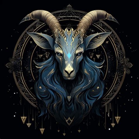 Premium AI Image | Capricorn Zodiac Sign